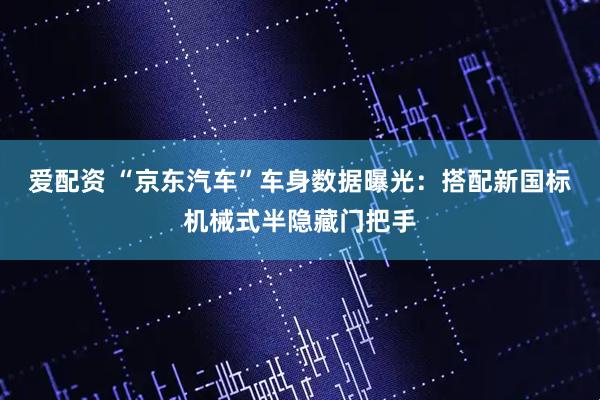 爱配资 “京东汽车”车身数据曝光：搭配新国标机械式半隐藏门把手